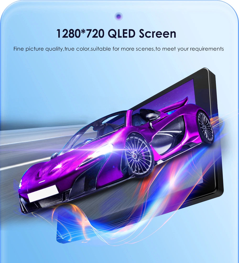 5S Series 10.1 inch Touchscreen Android 12 8Core QLED 1280*720 BT5.0 Car Gps Navigation Stereo CarPlay Wi-Fi 4G LTE DSP 4+64GB