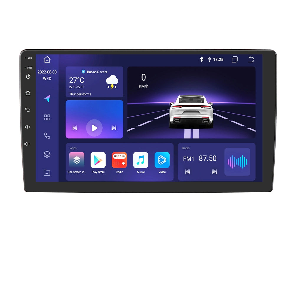 5S Series 10.1 inch Touchscreen Android 12 8Core QLED 1280*720 BT5.0 Car Gps Navigation Stereo CarPlay Wi-Fi 4G LTE DSP 4+64GB