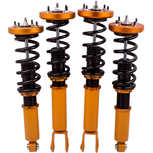 4pcs Air Spring to Coil Spring Conversion Kit Shock For Jaguar XJ8 2003-2009 Coilovers
