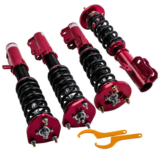24 Clicks Adjustable Damper Rear & Front Coilovers Kit For Toyota Camry 1997-2001 Lowering Shocks