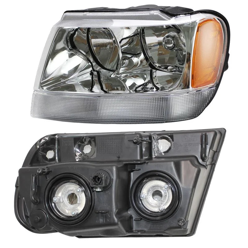Headlight Pair Left/Right for 1999-2004 Jeep Grand Cherokee