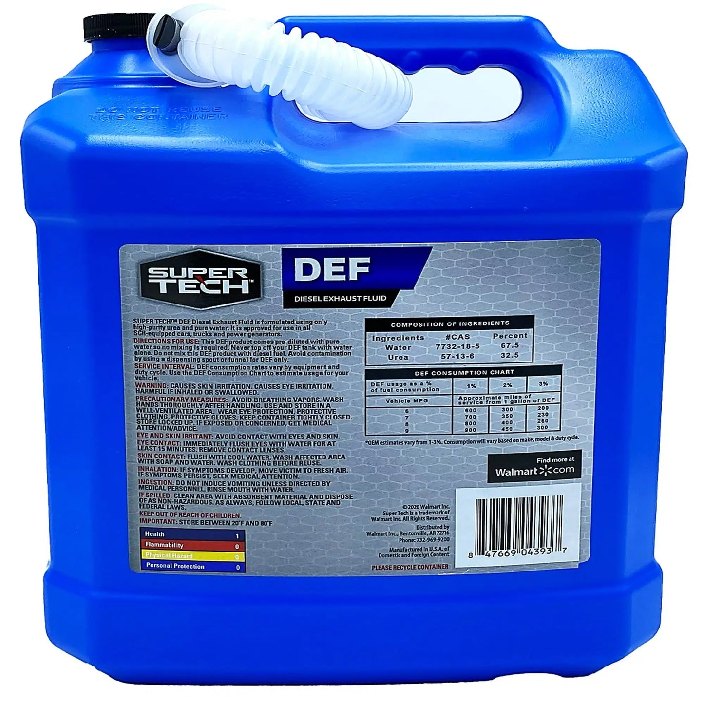 Super Tech DEF Diesel Exhaust Fluid 2.5 Gallon